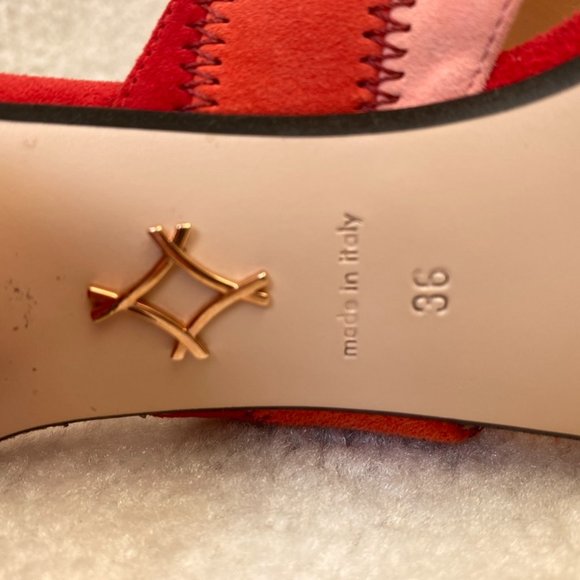 Andrea Gomez Debi mules red & pink-THE color of summer 2023! - Picture 7 of 10